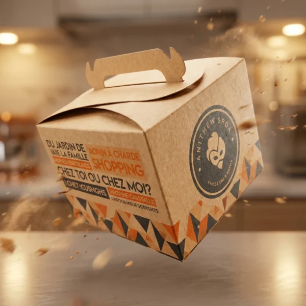 Chicken spot menu box with handle & insert