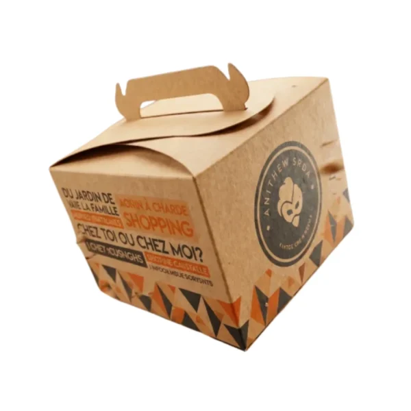 Chicken spot menu box with handle & insert