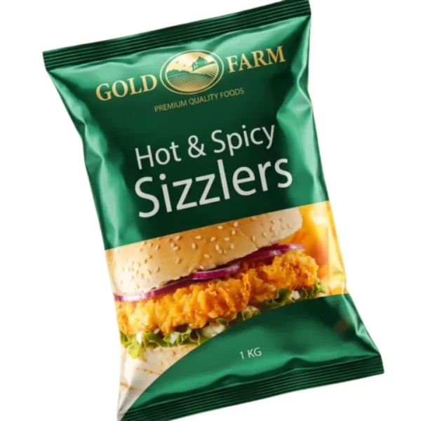 GOLD FARM CHICKEN SIZZLER BURGER 5x1 KG PROMO