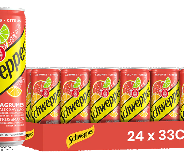 SCHWEPPES AGRUMES 33CL FR X24 SLIM
