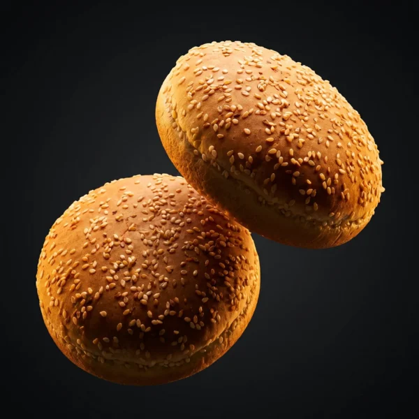 Pain hamburger petit 4" sans sésame 48pcs