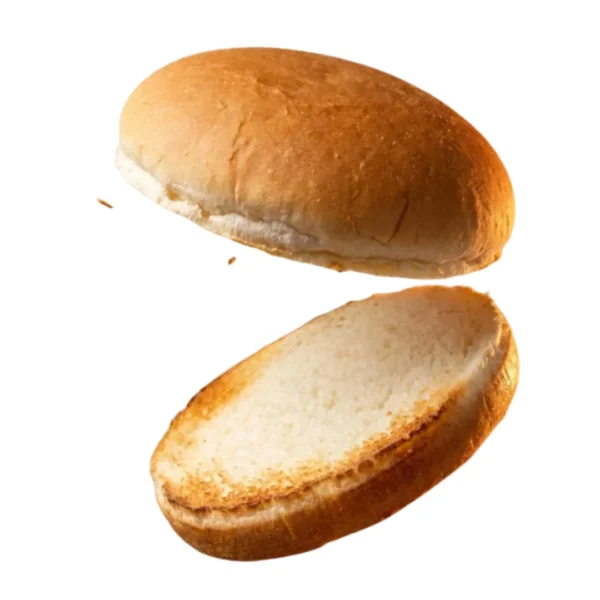 Pain hamburger plain 96mm 48pcs