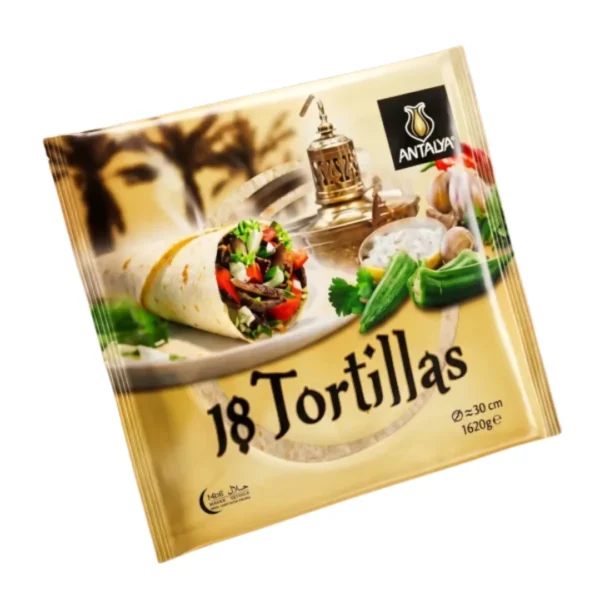 TORTILLAS 90GR 6 x 18 – 108 pcs
